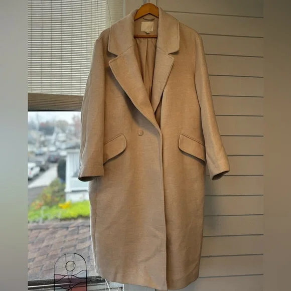 H&M Cream Trench Coat for Women - Picture 2 of 7